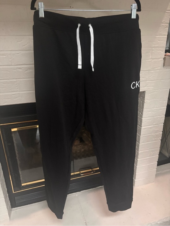 Calvin Klein Pants - Calvin Klein Black Jogger Pants with White Drawstring